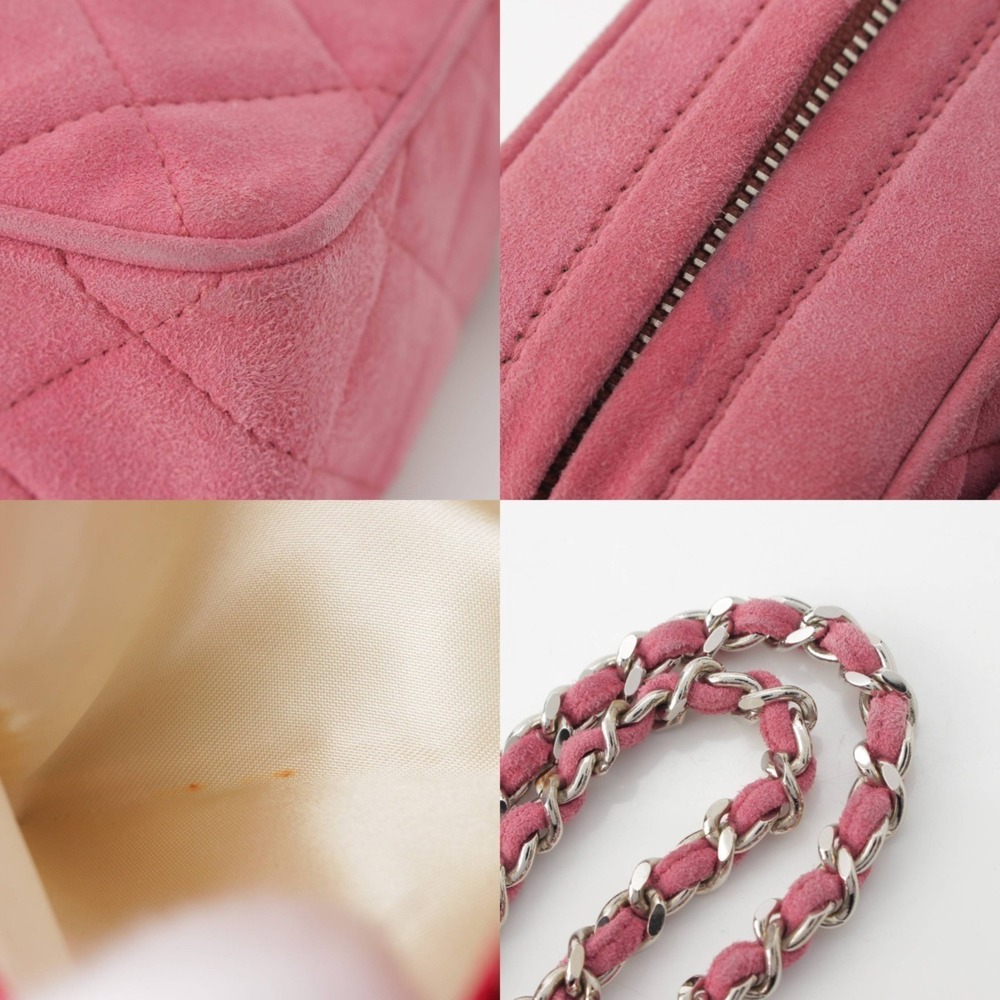 Chanel Matelasse Suede Leather Chain Shoulder Bag Pink - Picture 8 of 10